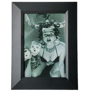 Vintage voodoo woman beautiful antique Gothic Punk Rock Framed photo Print